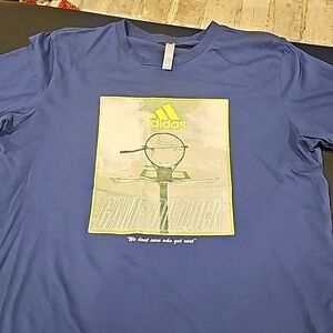 Men's blue Adidas tee